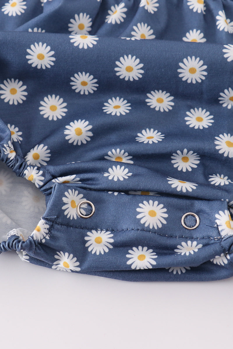 Navy daisy print bubble