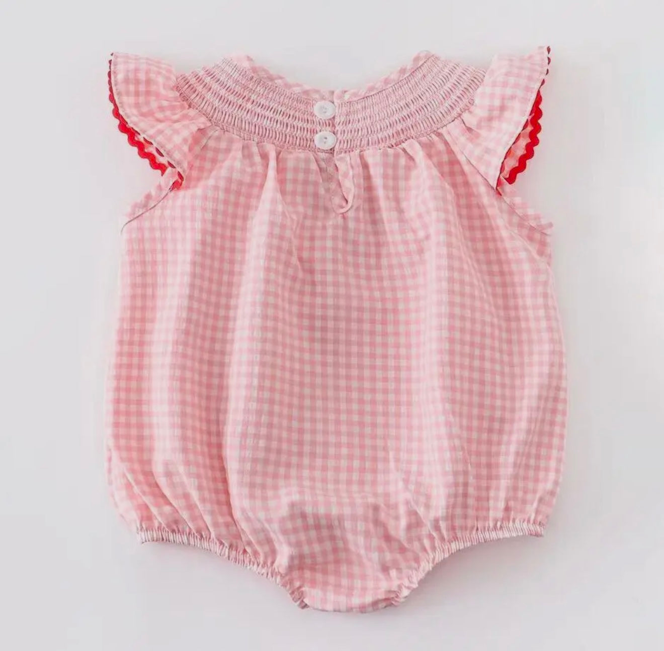 Strawberry Smocked Bubble