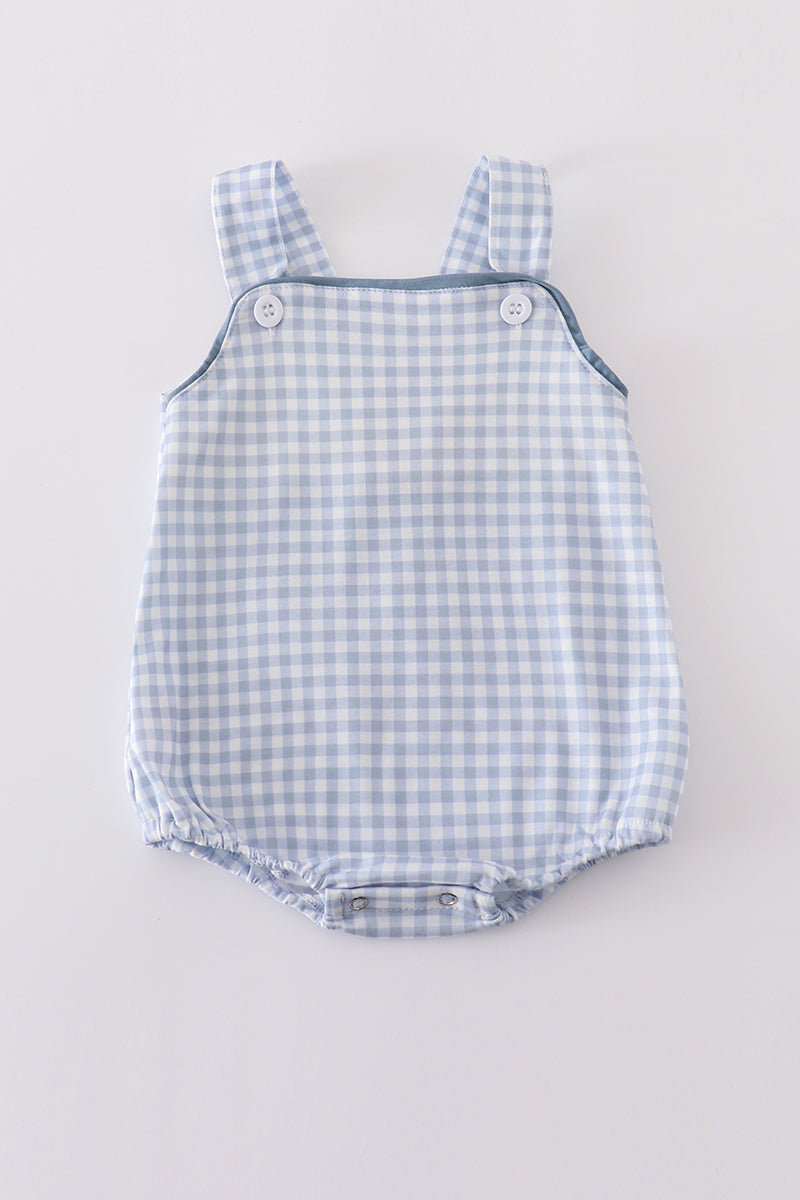 Blue gingham bubble