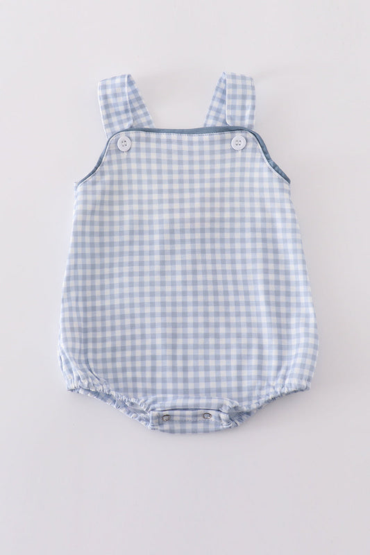Blue gingham bubble