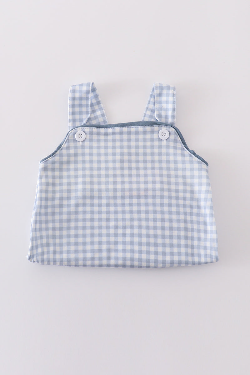 Blue gingham bubble