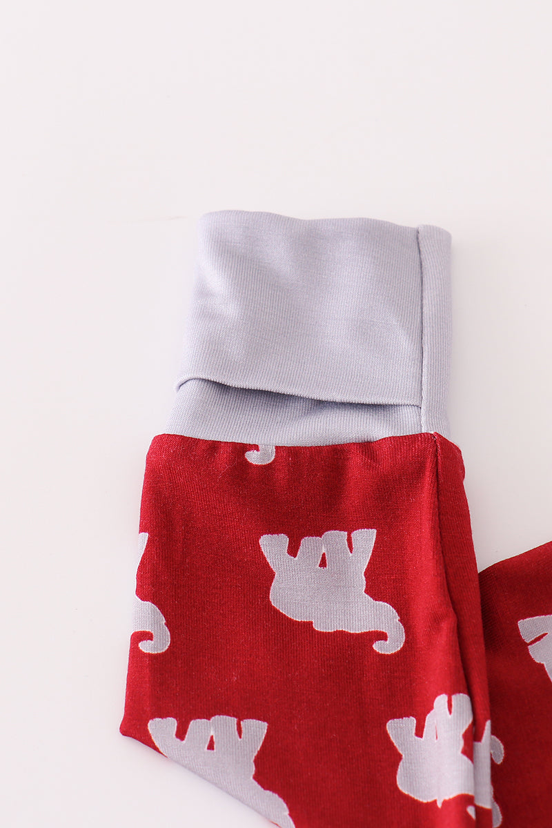 Alabama roll tide elephant print bamboo romper